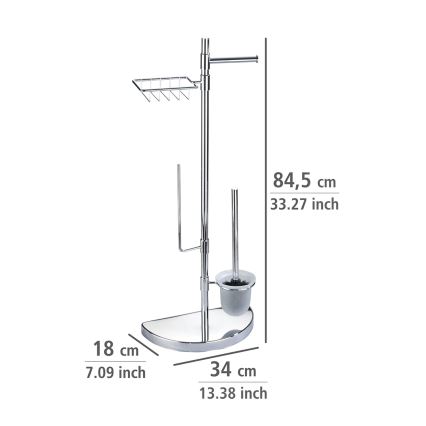 WENKO 196022500 - WC-keskus SPACE MARVEL 34 x 84,5 cm hopea/satiini