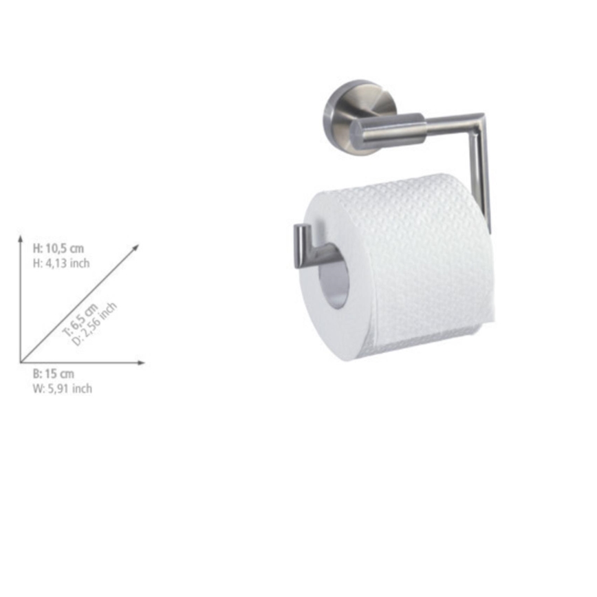 WENKO 19612100 - Vessapaperiteline BOSIO MATT 15x10,5 cm ruostumaton teräs/hopea