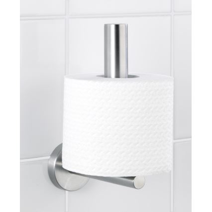 WENKO 19613100 - BOSIO MATT WC-paperiteline 8x18 cm, ruostumaton teräs/hopea