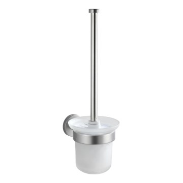 WENKO 19614100 - WC-harja BOSIO MATT 10x14 cm ruostumaton teräs/hopea/satiinipinta