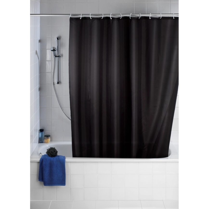 WENKO 20043100 - Suihkuverho 180x200 cm musta