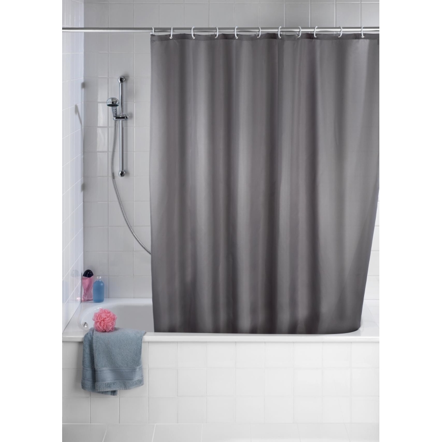 WENKO 20044100 - Suihkiverho 180 x 200 cm harmaa