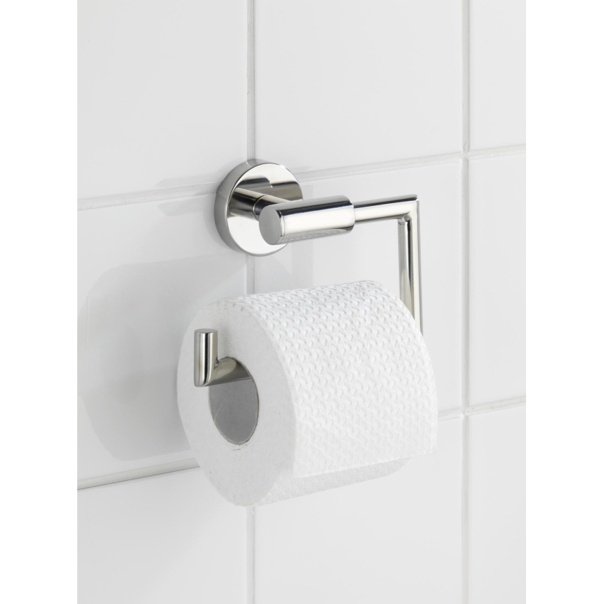 WENKO 20216100 - WC-paperiteline BOSIO SHINE 15x10,5 cm ruostumaton teräs/hopea
