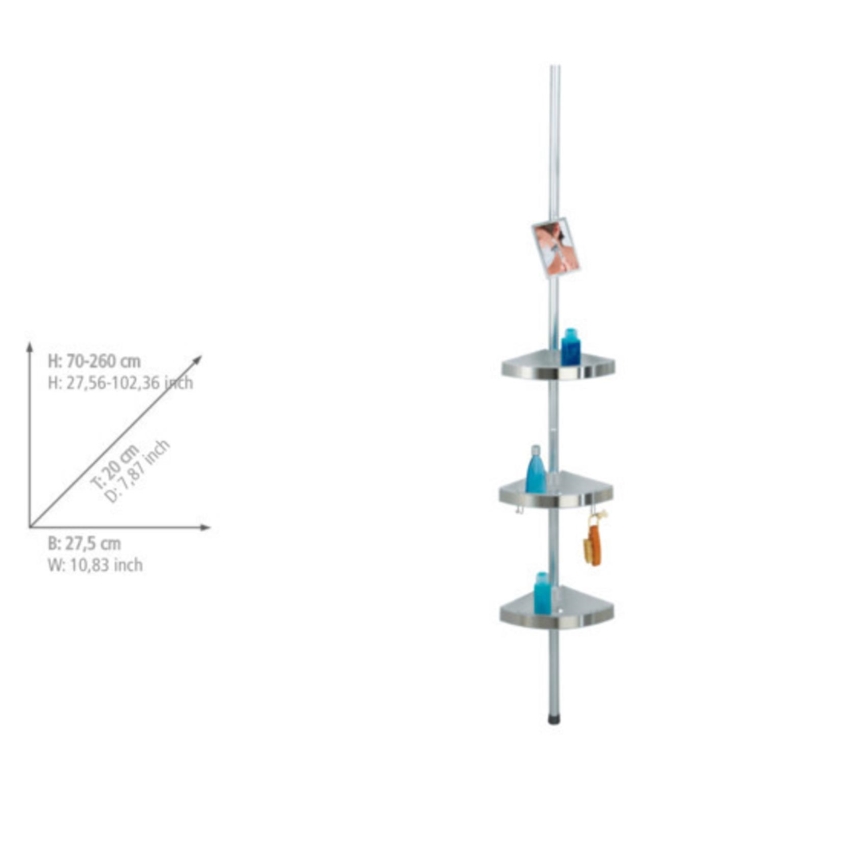 WENKO 20349100-Kulmaelementti PREMIUM 27,5x260 cm satiini