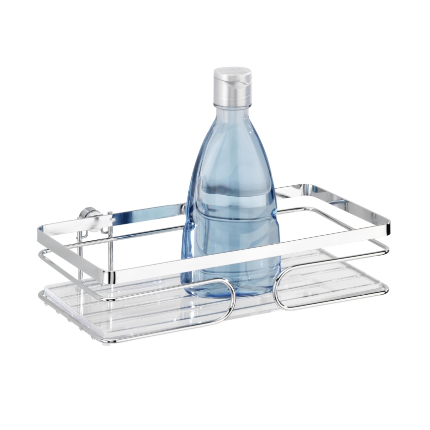 WENKO 20409100-Hylly PREMIUM RUOSTUMATON TERÄS 24x13,5 cm ruostumaton teräs/hopea