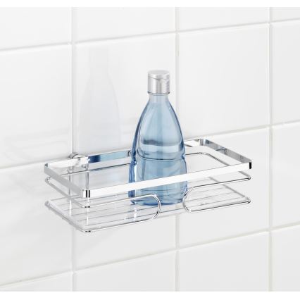 WENKO 20409100-Hylly PREMIUM RUOSTUMATON TERÄS 24x13,5 cm ruostumaton teräs/hopea