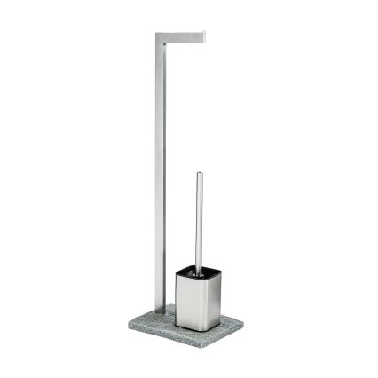 WENKO 20604100 - WC-harja GRANIT 23x73,5 cm ruostumaton teräs/satiinipinta/harmaa