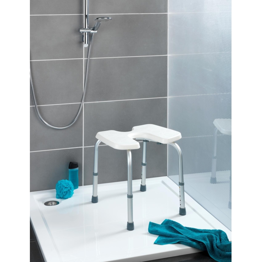 WENKO 206051100-Jakkara SECURA 46x53,5 cm valkoinen/hopea