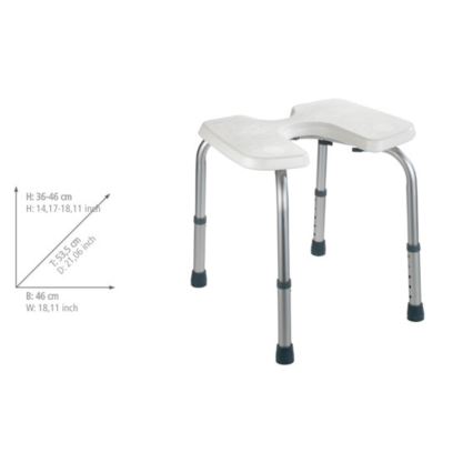 WENKO 206051100-Jakkara SECURA 46x53,5 cm valkoinen/hopea