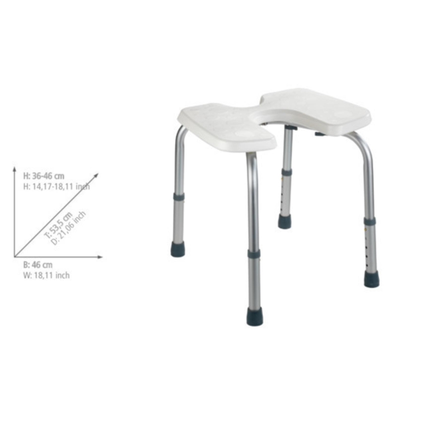 WENKO 206051100-Jakkara SECURA 46x53,5 cm valkoinen/hopea
