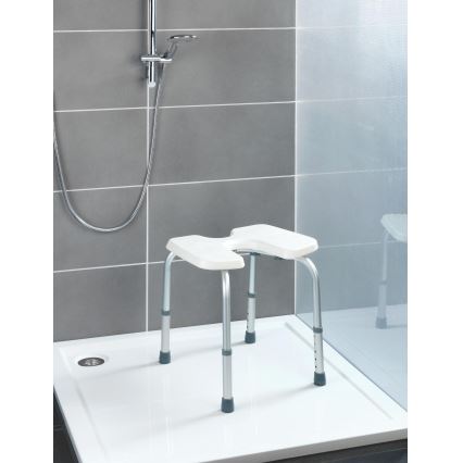 WENKO 206051100-Jakkara SECURA 46x53,5 cm valkoinen/hopea
