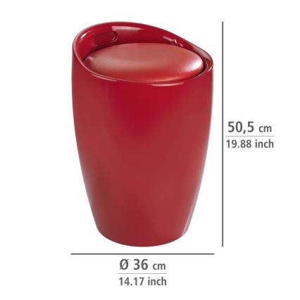 WENKO 20624100 - Jakkara CANDY 36x50,5 cm punainen/musta