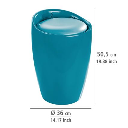 WENKO 20625100 - Jakkara CANDY 36x50,5 cm turkoosi/musta