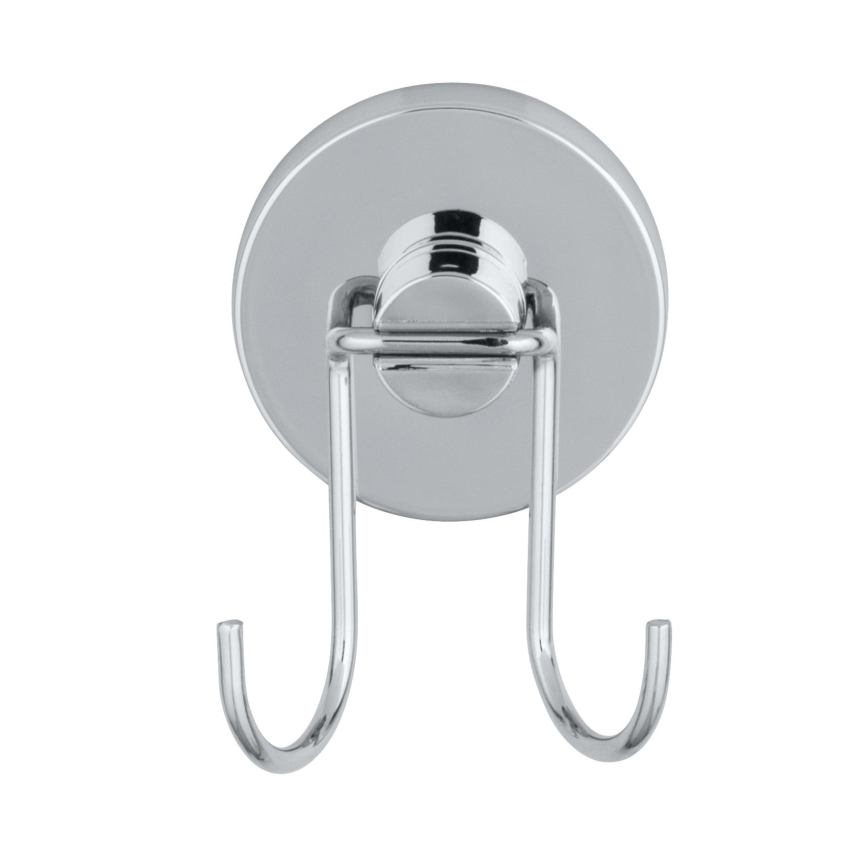 WENKO 20877100 - Lasta VACUUM-LOC, pyöreä teräs 24,5 x 25 cm, ruostumaton/kiiltävä kromi/hopeanvärinen