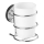WENKO 20880100-Muki VACUUM-LOC MILAZZO 7,5x11,5 cm kiiltävä kromi/valkoinen
