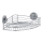 WENKO 20887100 – VACUUM-LOC pyöreä teräshylly 31 x 22,5 cm, kiiltävä kromi