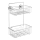WENKO 20889100-VACUUM-LOC pyöreä teräshylly 26x38 cm kiiltävä kromi