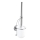 WENKO 20898100-WC-harja VACUUM-LOC MILAZZO 10x34 cm ruostumaton teräs/kiiltävä kromi/valkoinen
