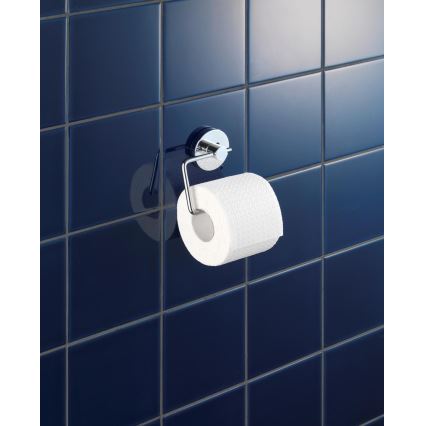 WENKO 20899100-WC-paperiteline VACUUM-LOC MILAZZO 13x10,5 cm kiiltävä kromi