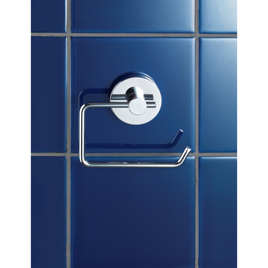 WENKO 20899100-WC-paperiteline VACUUM-LOC MILAZZO 13x10,5 cm kiiltävä kromi
