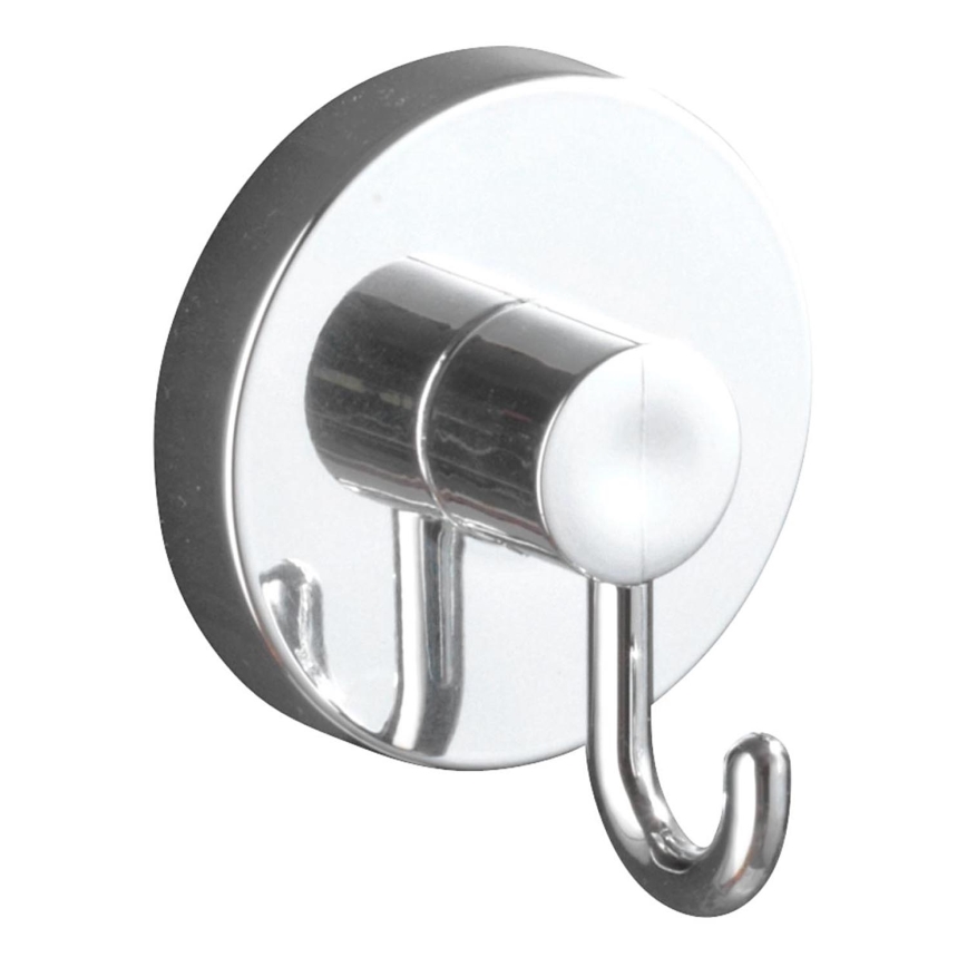 WENKO 20900100-koukku VACUUM-LOC pyöreä teräs 6x6,7 cm kiillotettu kromi