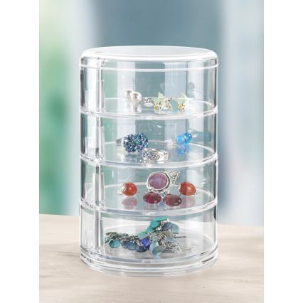 WENKO 20990100 - Säilytin TOWER 11,5x17,5 cm läpinäkyvä