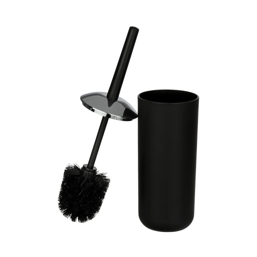 WENKO 21210100 - WC-harja BRASIL 10x37 cm musta/kiiltävä kromi
