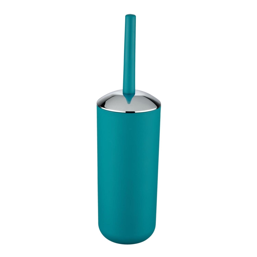 WENKO 21225100 - WC-harja BRASIL 10x37 cm turkoosi/kiiltävä kromi