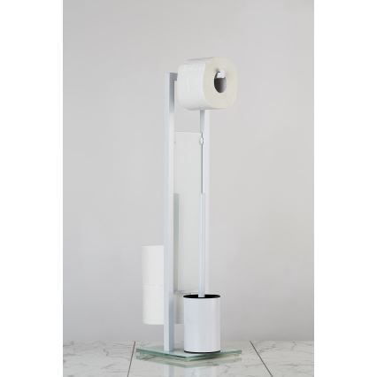 WENKO 21565100 - RIVALTA WC-harja 18x70 cm valkoinen/musta