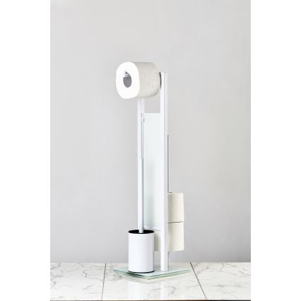 WENKO 21565100 - RIVALTA WC-harja 18x70 cm valkoinen/musta