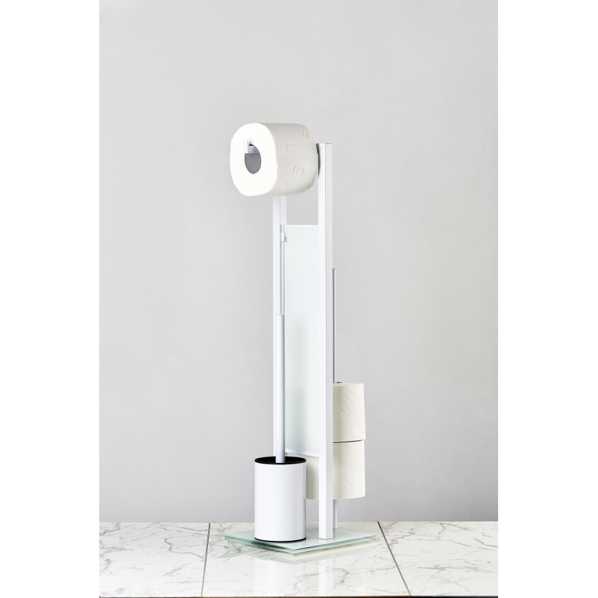 WENKO 21565100 - RIVALTA WC-harja 18x70 cm valkoinen/musta