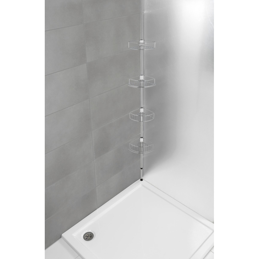 WENKO 21803100-DOLCEDO kulmahylly 31x275 cm ruostumaton teräs/kiiltävä kromi