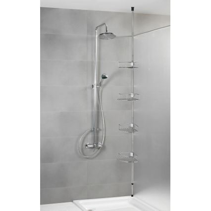 WENKO 21803100-DOLCEDO kulmahylly 31x275 cm ruostumaton teräs/kiiltävä kromi