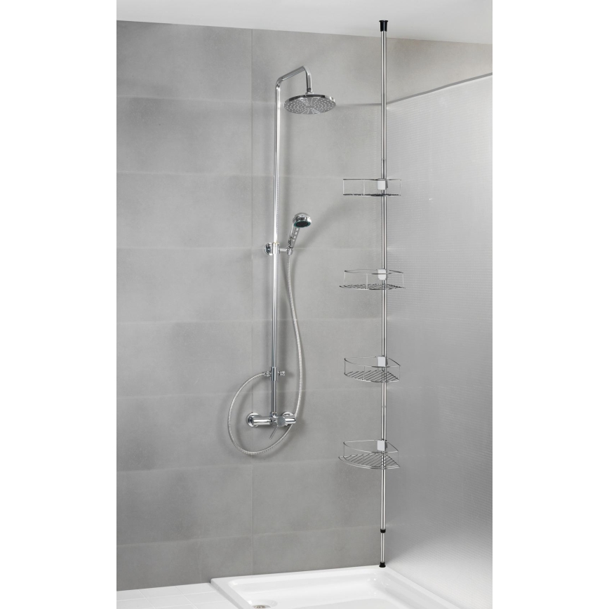 WENKO 21803100-DOLCEDO kulmahylly 31x275 cm ruostumaton teräs/kiiltävä kromi