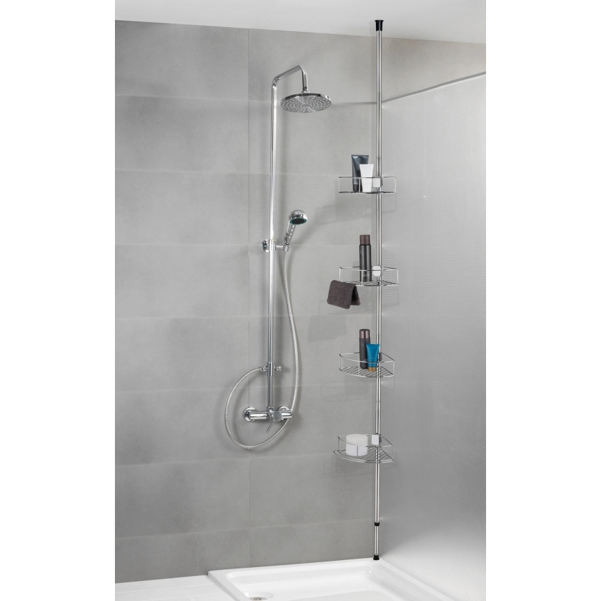 WENKO 21803100-DOLCEDO kulmahylly 31x275 cm ruostumaton teräs/kiiltävä kromi