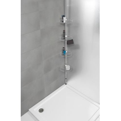WENKO 21803100-DOLCEDO kulmahylly 31x275 cm ruostumaton teräs/kiiltävä kromi