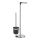 WENKO 21836800 - WC-harja PARUS 25,5 x 57 cm ruostumaton teräs/hopea/musta