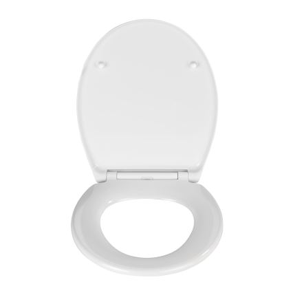 WENKO 21903100-WC-istuin SAMOS 44,5x37,5 cm valkoinen/hopea