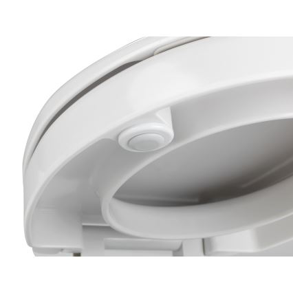 WENKO 21905100-WC-istuinkansi SECURA 37x44 cm valkoinen/harmaa