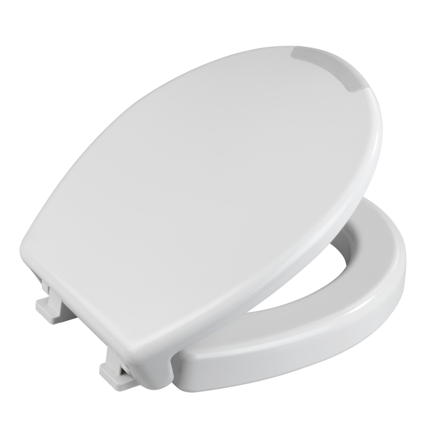 WENKO 21905100-WC-istuinkansi SECURA 37x44 cm valkoinen/harmaa