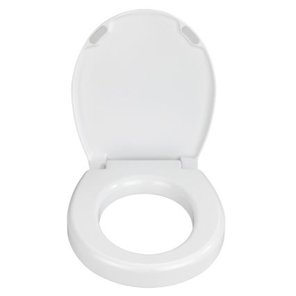 WENKO 21905100-WC-istuinkansi SECURA 37x44 cm valkoinen/harmaa