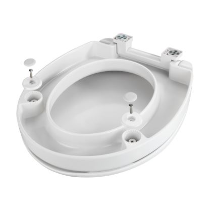 WENKO 21905100-WC-istuinkansi SECURA 37x44 cm valkoinen/harmaa