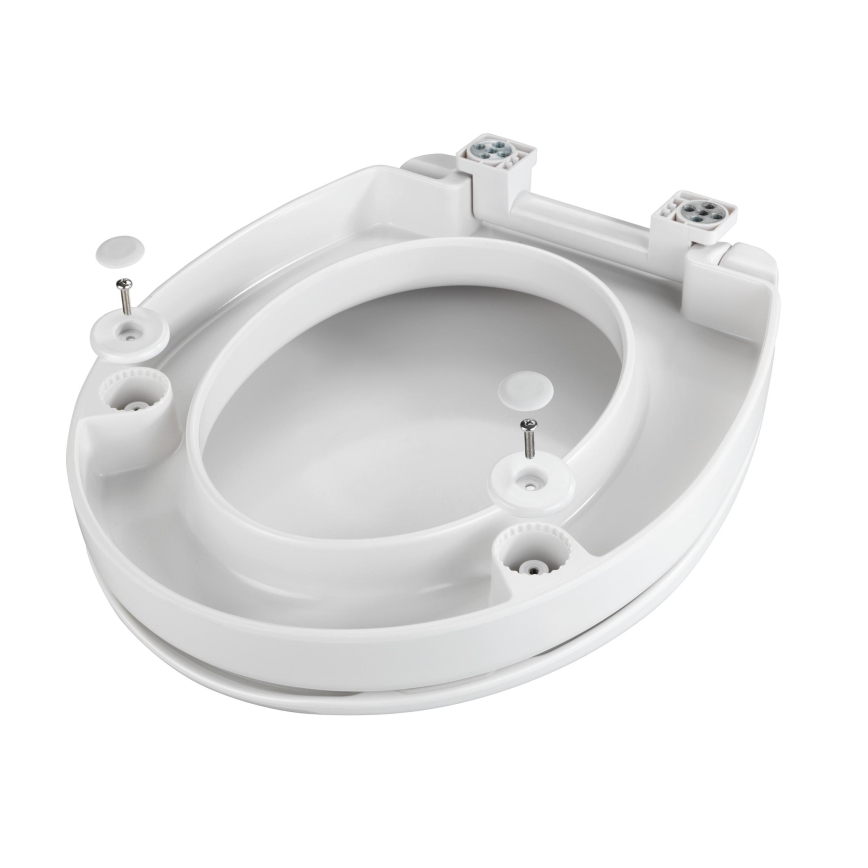 WENKO 21905100-WC-istuinkansi SECURA 37x44 cm valkoinen/harmaa