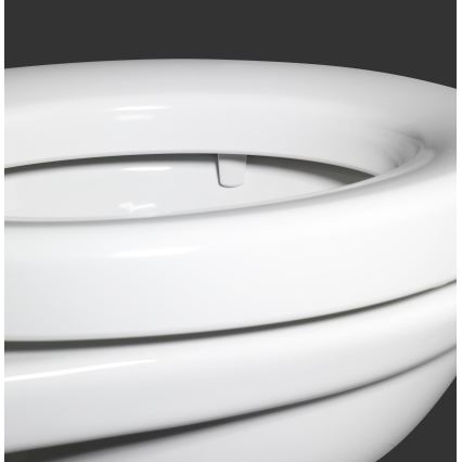 WENKO 21905100-WC-istuinkansi SECURA 37x44 cm valkoinen/harmaa