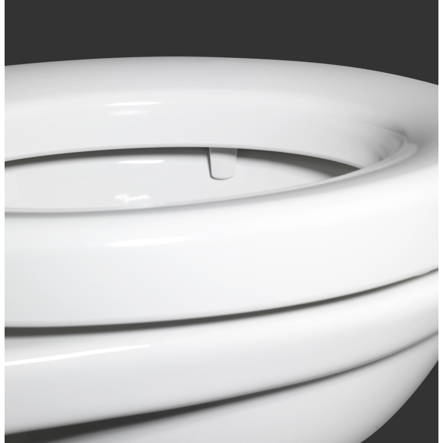 WENKO 21905100-WC-istuinkansi SECURA 37x44 cm valkoinen/harmaa