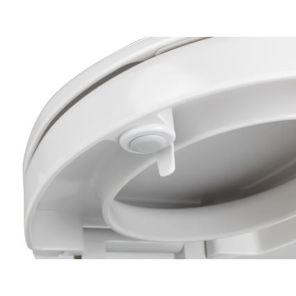 WENKO 21905100-WC-istuinkansi SECURA 37x44 cm valkoinen/harmaa