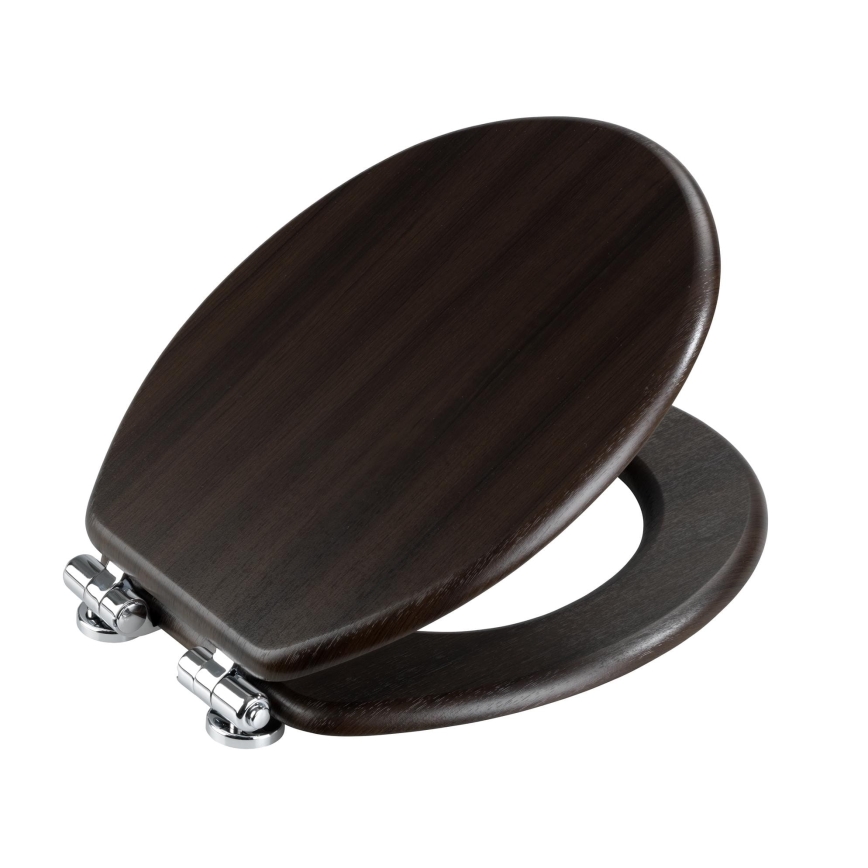 WENKO 22015100-WC-istuinkansi WENGE 35,5x42,5 cm ruskea/hopea