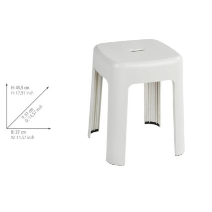 WENKO 22160100 - Jakkara ALASKA 37x45,5 cm valkoinen
