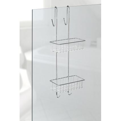 WENKO 22213100 - ALDO-teline 24,5 x 70 cm ruostumaton teräs/hopeanvärinen