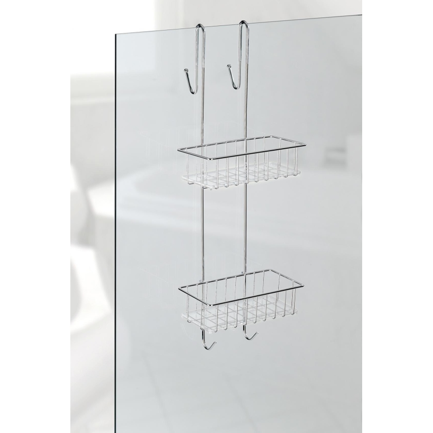 WENKO 22213100 - ALDO-teline 24,5 x 70 cm ruostumaton teräs/hopeanvärinen